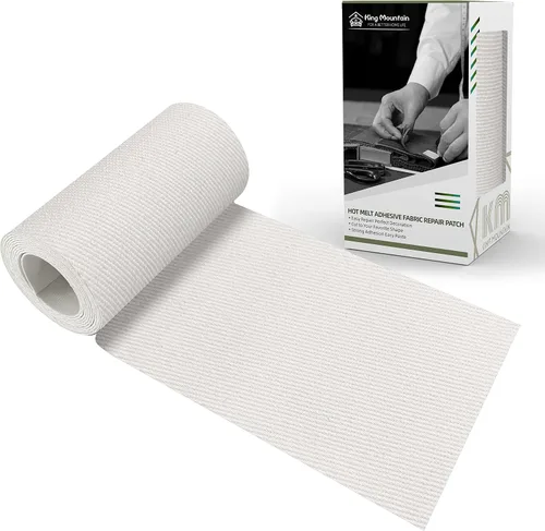 Vista 51 de KING MOUNTAIN Parche de lona para planchar, 3 x 60 pulgadas, parche de reparación de tela 100% algodón impermeable, utilizado para varios sofás