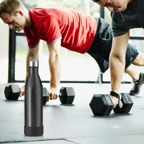 Vista 6 de Linkidea Paquete de 2 botas de silicona negra con forma de cola de 25 onzas, compatibles con botellas de agua originales, BJPKPK, Konokyo, Bogi