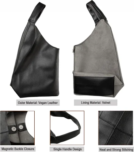 Vista 3 de Leather Tote Bag, Oversized Hobo Bags, Large Tote Bag for Women Work, Vegan Leather Handbags Travel, Tote Bags for School