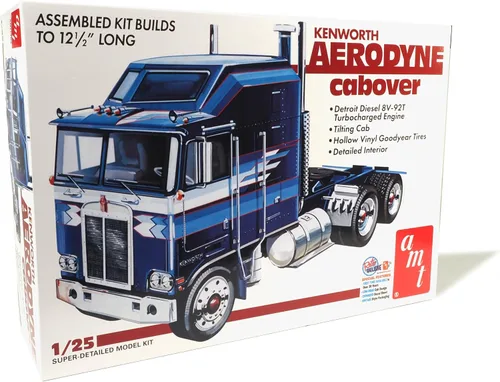 Vista 8 de Kit de modelo Kenworth 925 Tractor Coca-Cola AMT a escala 1:25