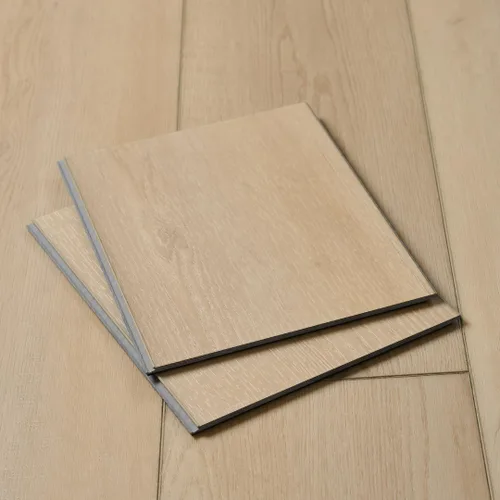 Vista 22 de Muestra de corte de 12" de suelo de tablón de vinilo de lujo Instalación DIY con clic, capa de desgaste de 40 mil, LVP resistente al agua y a