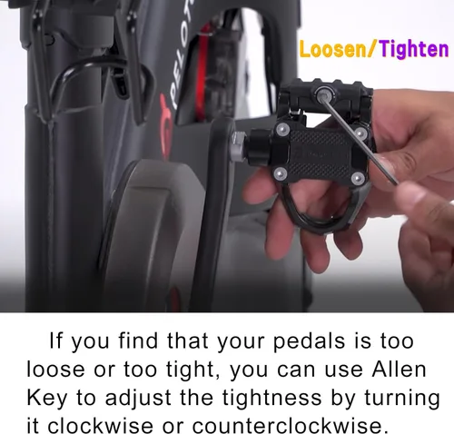 Vista 6 de Ride with Sneakers - Pedal Converters Compatible with Peloton Bike&Bike+,Replacement Bike Pedals for Regular Shoe,Flat Platform Clipless Pedal