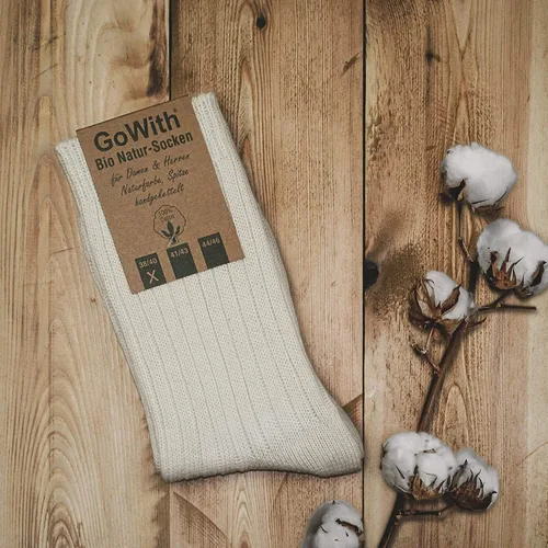 Vista 10 de GoWith 4-5 pares de calcetines unisex naturales 97% algodón, cómodos, cómodos, transpirables, sin costuras, calcetines casuales para hombres