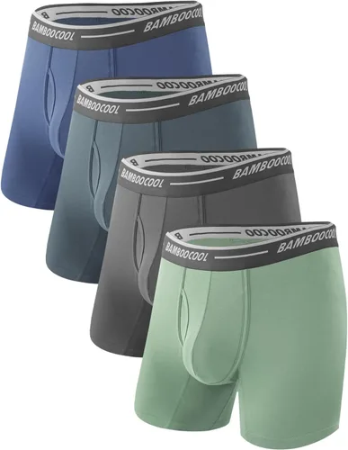 Vista 11 de BAMBOO COOL Men's Underwear Boxer Briefs Soft Breathable Underwear (4 or 7 Pack)