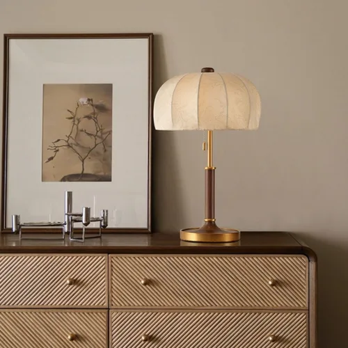 Vista 6 de Lámpara de escritorio retro moderna con brillo ajustable Lámpara de mesa decorativa para estudio, dormitorio, sala de estar Lampara de alta gama