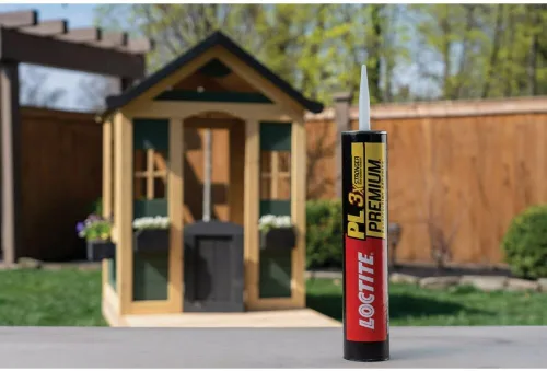Vista 3 de Loctite PL Premium Adhesivo de Construcción de Poliuretano, Pegamento de Construcción Versátil para Madera, Concreto, Metal y Más - Cartucho de 28
