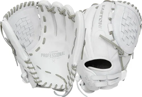 Vista 7 de Easton Professional Collection Fastpitch Softball Glove Bronceado/Negro Web de barra doble de poste único