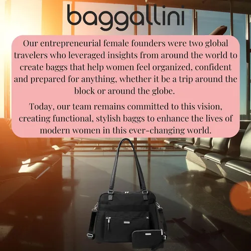 Vista 8 de Baggallini Overnight Expandable Laptop Tote with RFID Phone Wristlet