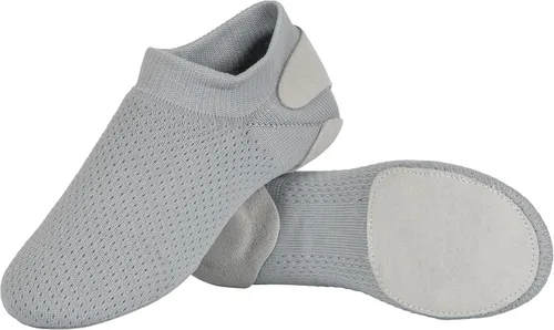Vista 5 de Linodes Unisex 019 Nylon Superior Cuero Suela Slip-Jazz Zapato para Mujeres y Hombres Zapatos de Baile