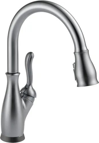 Vista 17 de Delta Faucet Leland VoiceIQ - Grifo de cocina sin contacto con rociador extraíble, grifo inteligente, Alexa y Google Assistant activado por voz