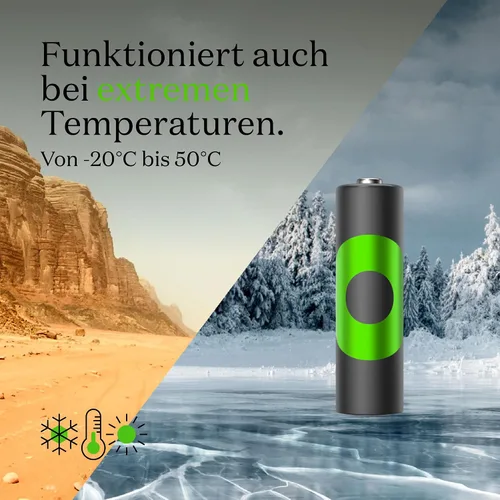 Vista 6 de GP ReCyko PRO - Batería AA de 2000 mAh NiMH, 1,2 V, paquete de 4 baterías recargables AA, diseñada para un rendimiento óptimo en dispositivos