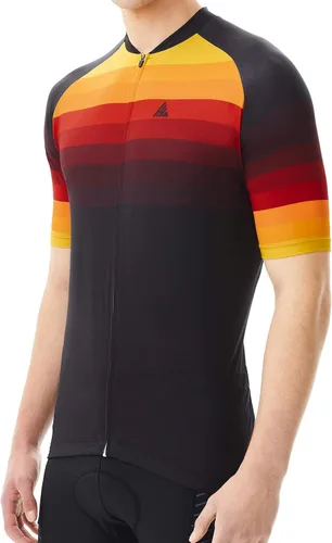 Vista 7 de Mens Cyling Jersey Short Sleeve Bike Shirts with 3 Rear Pockets