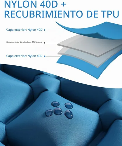 Vista 3 de Covacure - Colchoneta para dormir, colchón inflable de 3.9 pulgadas de grosor con almohada y bomba
