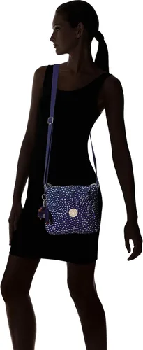 Vista 6 de Kipling Sebastian Sparkly Gold - Bolso cruzado para mujer color morado