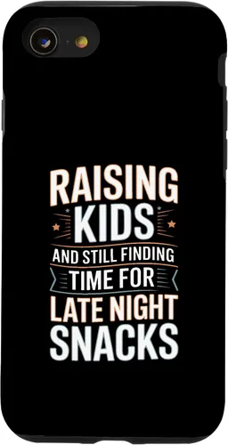 Vista 18 de Raising Kids and Still Finding Time for Late Night Snacks Case for iPhone 17