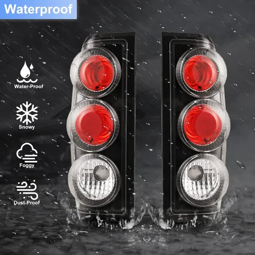 Vista 3 de ROXX Luz Trasera de Reemplazo Compatible con Nissan Frontier 1998 1999 2000 2001 2002 2003 2004 Cubierta de Luz Trasera del Lado del Conductor