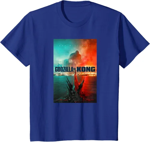 Vista 36 de Godzilla vs Kong - Camiseta oficial con póster, Negro