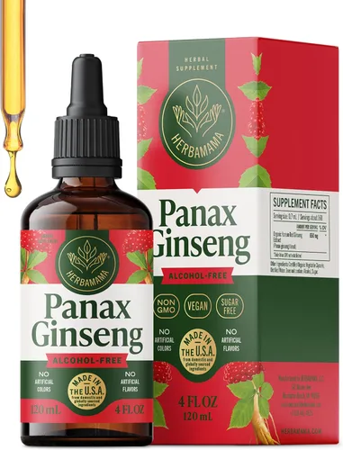 Vista 12 de HERBAMAMA Panax - Tintura de raíz de ginseng – Apoyo energético vegano con extracto de ginseng rojo coreano gotas líquidas – Suplemento de apoyo