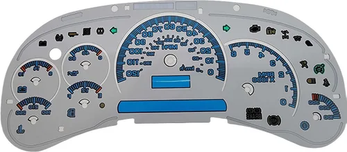 Vista 3 de Capa frontal de medidor electrónico personalizado Tanin Auto en blanco/negro Se ajusta al velocímetro del grupo de instrumentos de camiones GMC