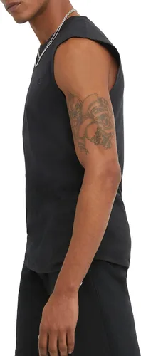 Vista 3 de Champion Camiseta muscular para hombre, sin mangas, camiseta muscular, camiseta clásica para hombre