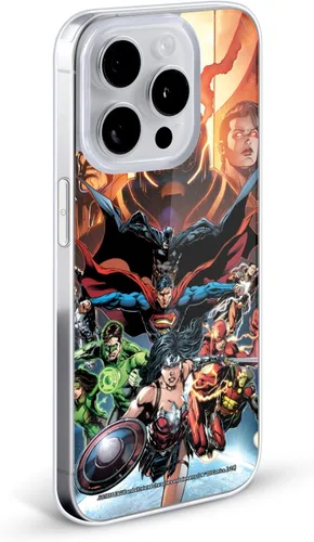 Vista 2 de Head Case Designs Funda de gel con licencia oficial de la Liga de la Justicia DC Comics #10 Darkseid War Comic Book Cover