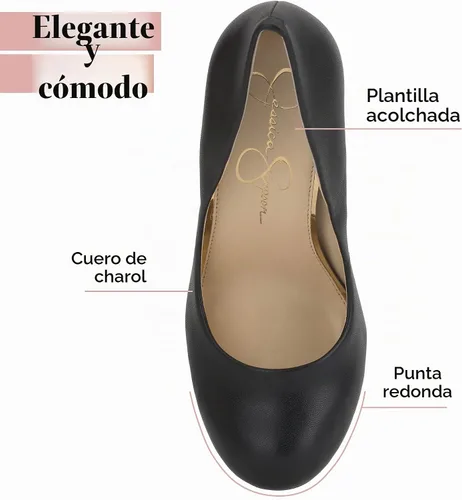 Vista 9 de Jessica Simpson Calie Classic - Zapatos de tacón alto para mujer Negro