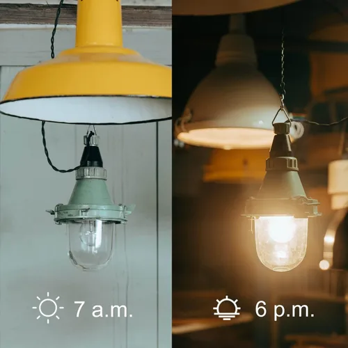Vista 4 de Paquete de 2 Interruptores de Luz con Fotocélula AC DC 12V 10A de Encendido/Apagado Automático, Interruptor de Foto con Fotocélula, Interruptor