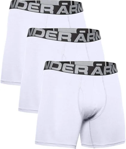 Vista 3 de Under Armour Boxerjock de algodón cargado para hombre de 6 pulgadas, paquete de 3