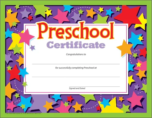 Vista 2 de Certificados para preescolar (juego de 30 unidades), Variados
