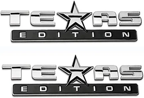 Vista 7 de 3 piezas de emblemas 3D Edición Texas, todos negros, calcomanía universal para camioneta, coche, auto, vehículo