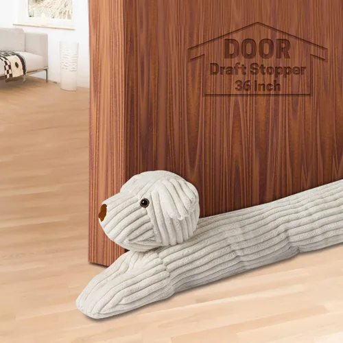 Vista 15 de SWISSELITE Tapón de 36 pulgadas para debajo de la puerta, bloqueador de ruido decorativo para puerta, tapón de aire para animales con peso de 1.43