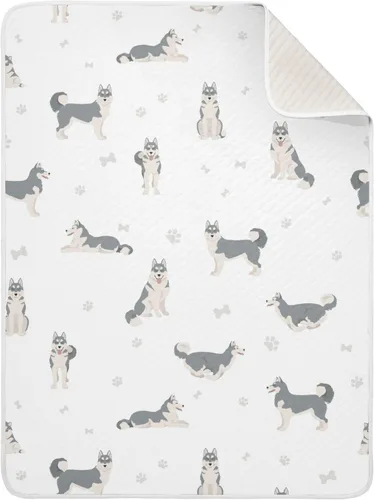 Vista 33 de Manta de envoltura para ejercicios de Doberman de algodón para bebés, manta de recepción, manta suave y ligera para envolver para cuna, cochecito