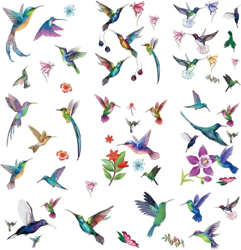 Vista 11 de CRASPIRE 16 hojas de calcomanías de pared con diseño de mariposa, adhesivos para ventana, removibles y coloridos, para decoración de pared, despegar