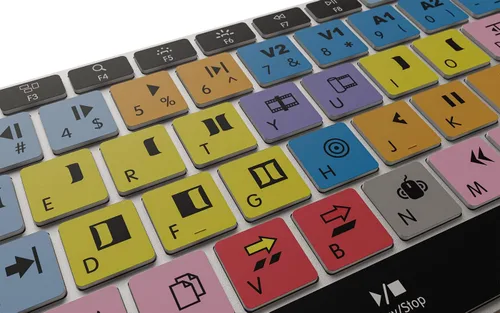 Vista 5 de KB Covers Avid Media Composer - Teclado para Mac, aluminio retroiluminado