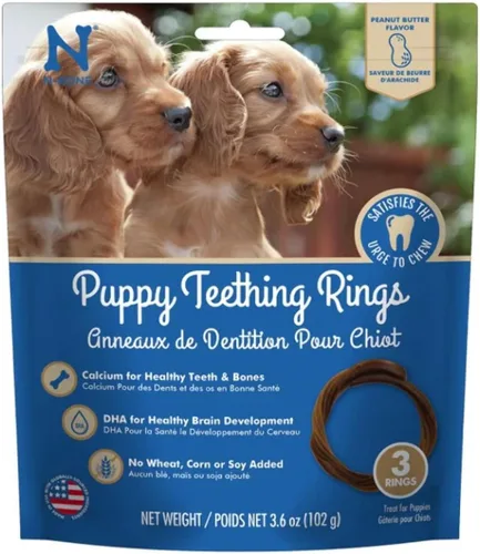 Vista 10 de N-Bone Anillo de dentición para cachorros de 3 anillos, sabor a pollo
