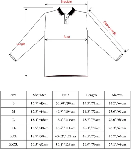 Vista 7 de STTLZMC Polo a rayas para hombre, manga larga, de algodón, ligero, básico, con bolsillo