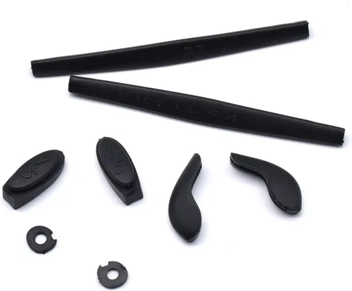 Vista 2 de Juego de piernas de silicona de repuesto para Oakley Juliet Ear Socks Kit de goma Negro