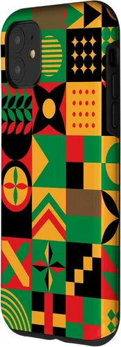 Vista 2 de iPhone 11 Tribal Patrón Afroamericano Orgullo Negro Historia Caso