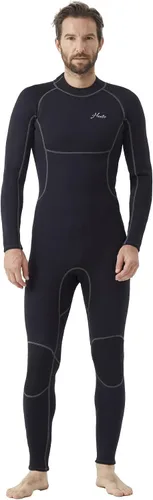 Vista 2 de Hevto Men Wetsuit 3/2mm Neoprene Back Zipper for Surfing Diving Negro