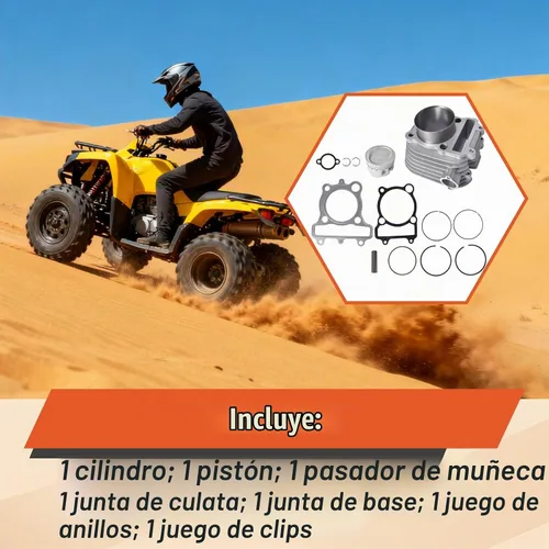 Vista 7 de Labwork Cilindro Junta Pistón Top End Kit Reemplazo para 4BD-11310-01-00