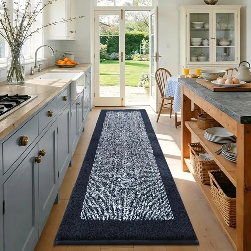 Vista 49 de Alfombras de baño de 17 x 24 pulgadas, antideslizantes, lavables, color gris, para bañera, tapete de baño para baño, tapete suave y absorbente