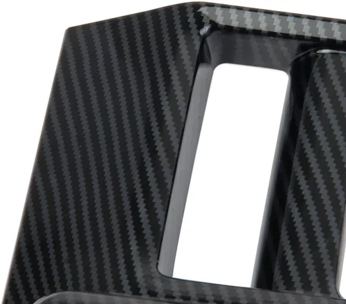 Vista 2 de Moldura de Control Central de Cambio de Engranajes de Fibra de Carbono con Portavasos para Nissan Pathfinder 2022-2025