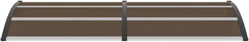 Vista 6 de vidaXL Toldo para puerta negro 94.5"x39.4" PC