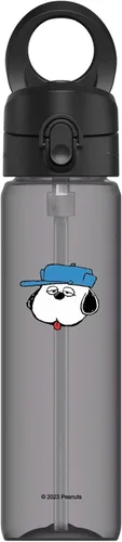 Vista 28 de RhinoShield AquaStand - Botella magnética de 27 onzas, botella de agua de Tritan con tapa con popote, botella deportiva con mango compatible