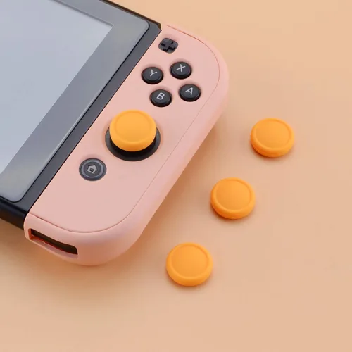 Vista 5 de eXtremeRate PlayVital Switch - Tapas de palanca de mando para Switch Lite, tapa analógica de silicona para Switch OLED Joycon con agarre para pulgar