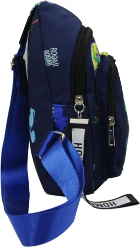 Vista 3 de ANKOMINA Bolso bandolera pequeño para niños, lindo bolso cruzado de dibujos animados, bolsa de hombro de unicornio dinosaurio para exteriores