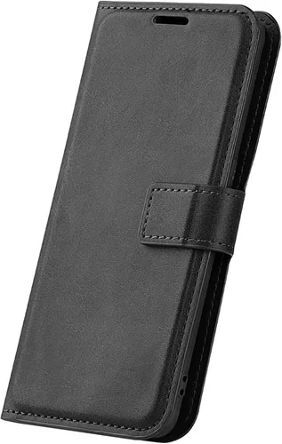 Vista 5 de Funda con tapa para Motorola Moto G Stylus 5G 2022 Funda protectora magnética de piel sintética para Moto G Stylus Folio Book Cover con soporte Negro