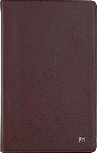 Vista 9 de Cuaderno clásico de cuero, tapa blanda, rayas estrechas, tabla de contenido y páginas numeradas