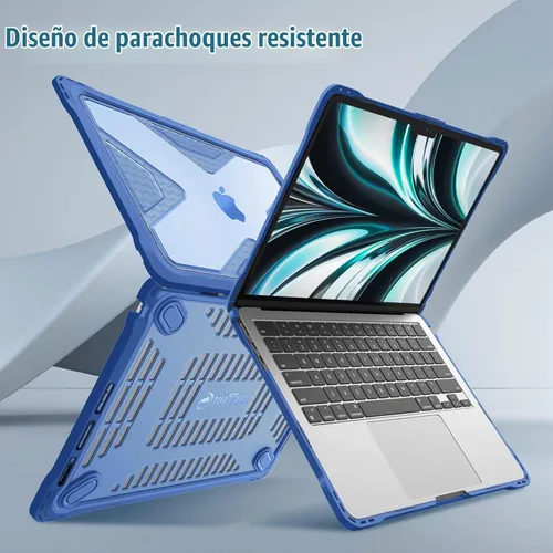 Vista 4 de Fintie - Funda resistente para MacBook Air de 13 pulgadas, color azul
