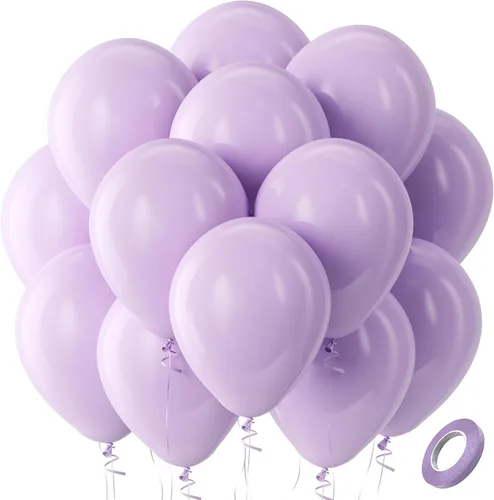Vista 96 de Bezente Paquete de 150 globos de látex mate color burdeos de 5 pulgadas rojo (07-Red-G42)